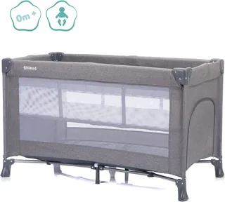 Baby-Reisebett Milano, inklusive Transporttasche und Neugeboreneneinhang von Fillikid in Grau – Produktfoto 4 von 5