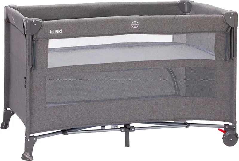 Baby-Reisebett Porto, inkl. Transporttasche by Fillikid in Grau – product photo