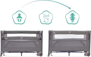Baby-Reisebett Porto, inkl. Transporttasche von Fillikid in Grau – Produktfoto 3 von 5