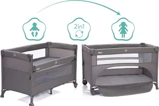 Baby-Reisebett Porto, inkl. Transporttasche von Fillikid in Grau – Produktfoto 4 von 5