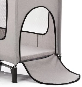 Baby-Reisebett Reisebett mit Komfortmatratze, hellgrau melange, inkl. Transporttasche by Fillikid in Grey – product photo 2 of 5