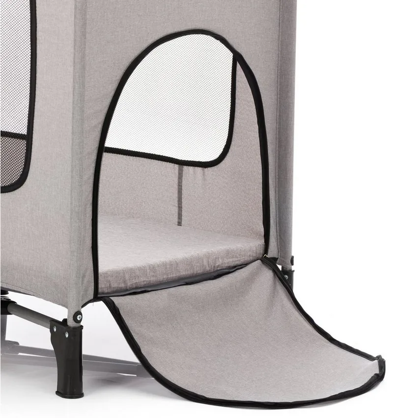 Baby-Reisebett Reisebett mit Komfortmatratze, hellgrau melange, inkl. Transporttasche by Fillikid in Grey – product photo 2 of 5