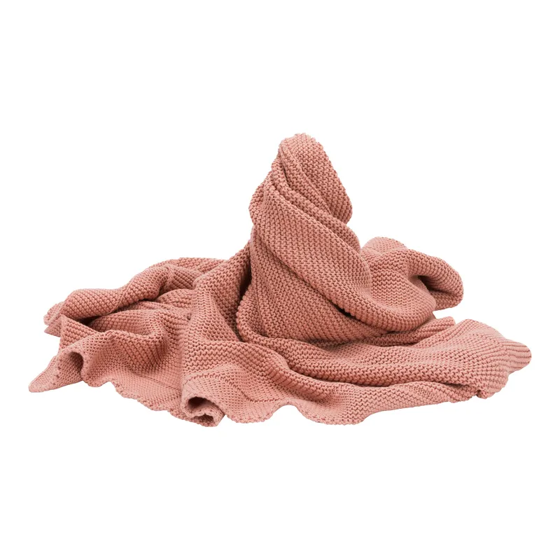 Babydecke Strick 80x100 cm van Fillikid in Roze – productfoto 3 van 3