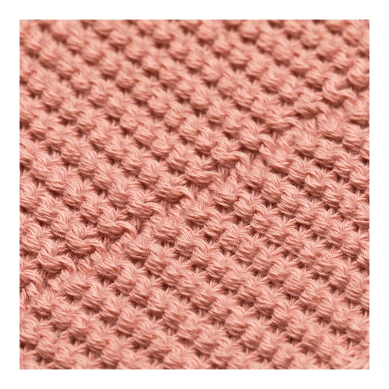 Babydecke Strick 80x100 cm van Fillikid in Roze – productfoto 2 van 3