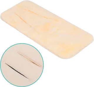 Babylammfell Lammfelleinlage 73x33,5 cm, Fillikid, für Kinderwagen, Babywannen, Buggies und Kindersitze by Fillikid in Beige – product photo 4 of 5