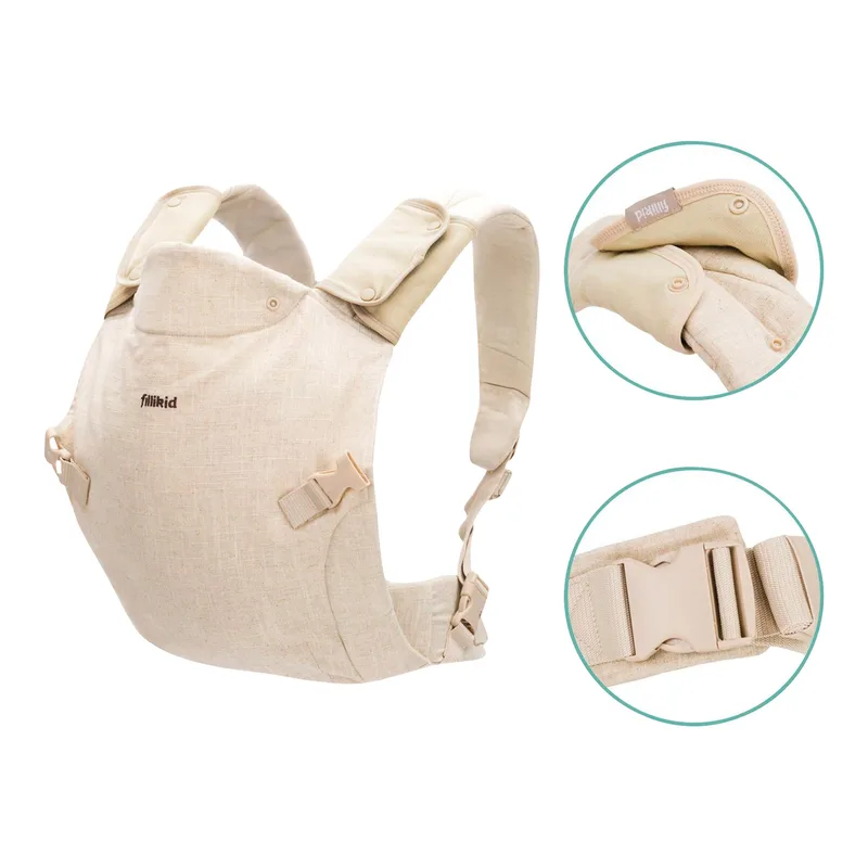 Babytrage Natural, 2 Tragepositionen von Fillikid in Beige, 37 × 34 mm – Produktfoto 2 von 3