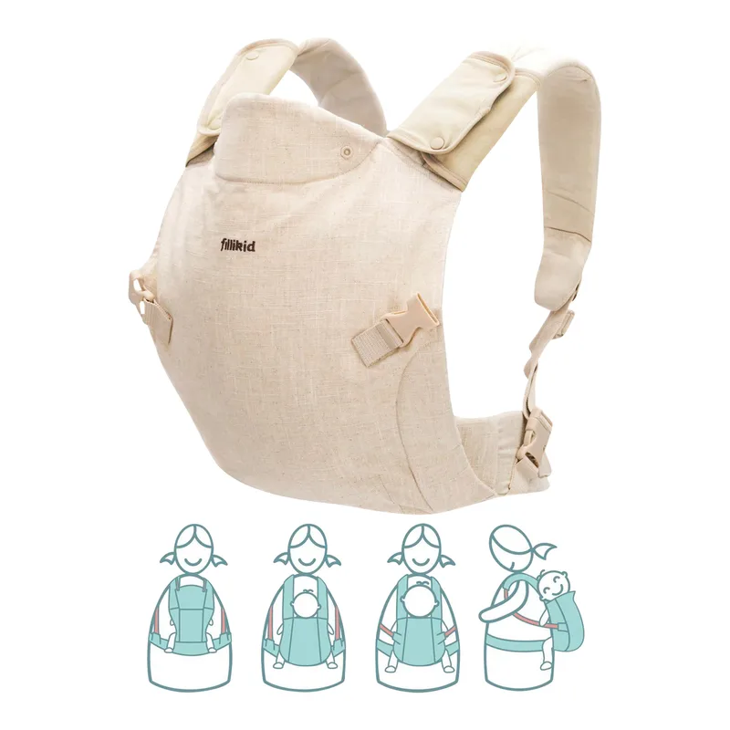 Babytrage Natural, 2 Tragepositionen von Fillikid in Beige, 37 × 34 mm – Produktfoto 1 von 3