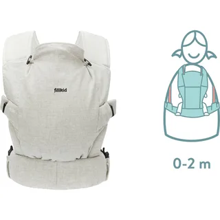 Babytrage Natural, 2 Tragepositionen von Fillikid in Grau – Produktfoto 1 von 3