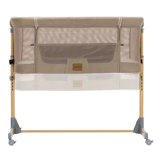 Beistellbett Air caramel inkl. Rollen von Fillikid in Beige – Produktfoto 3 von 3