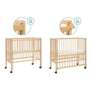 Beistellbett Cocon 40x90 cm von Fillikid in Natur, 950 × 450 × 100 mm – Produktfoto 2 von 3