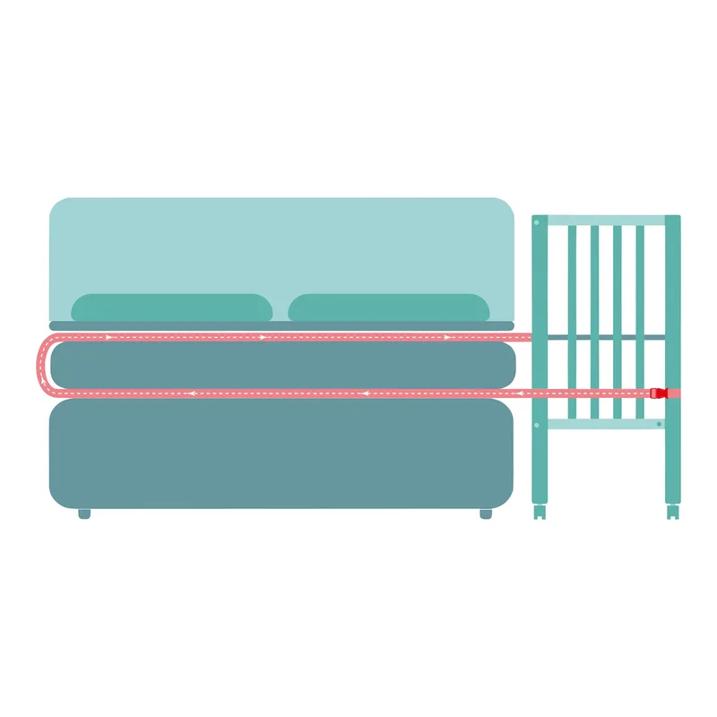 Beistellbett Cocon Plus by Fillikid in White, 950 × 465 × 955 mm – product photo 3 of 3