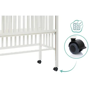 Beistellbett Cocon Plus by Fillikid in White, 950 × 465 × 955 mm – product photo 2 of 3
