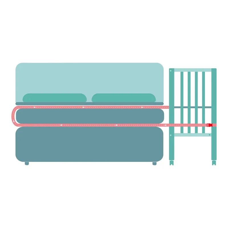 Beistellbett Cocon von Fillikid in Weiß, 94 × 450 × 91,5 mm – Produktfoto 3 von 3