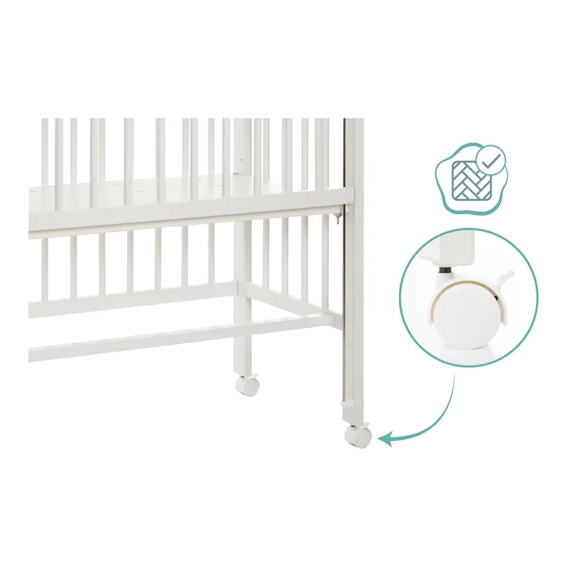 Beistellbett Cocon von Fillikid in Weiß, 94 × 450 × 91,5 mm – Produktfoto 2 von 3