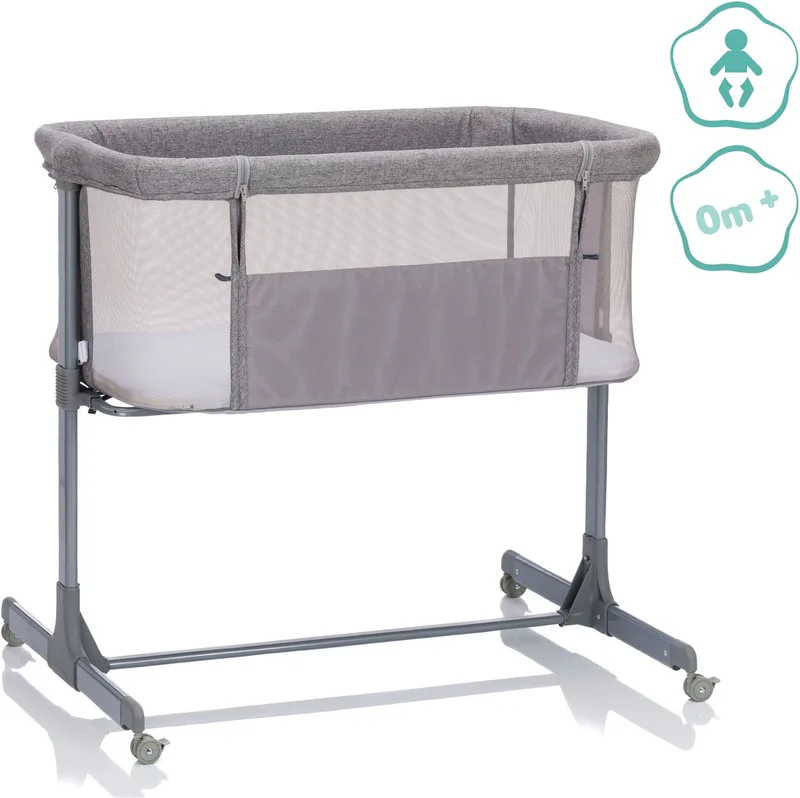 Beistellbett ECO, inkl. Matratze by Fillikid in Grey – product photo 2 of 5