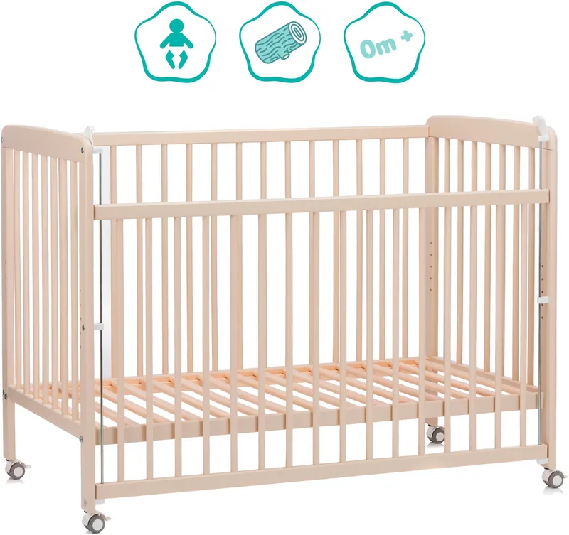 Beistellbett Nena, Made in Europe von Fillikid in Beige – Produktfoto 4 von 5