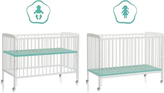 Beistellbett Nena, Made in Europe von Fillikid in Weiß – Produktfoto 3 von 5