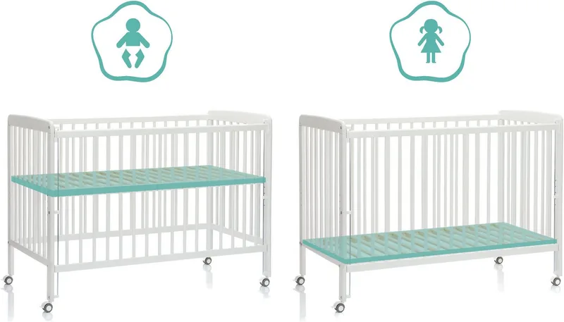 Beistellbett Nena, Made in Europe von Fillikid in Weiß – Produktfoto 3 von 5