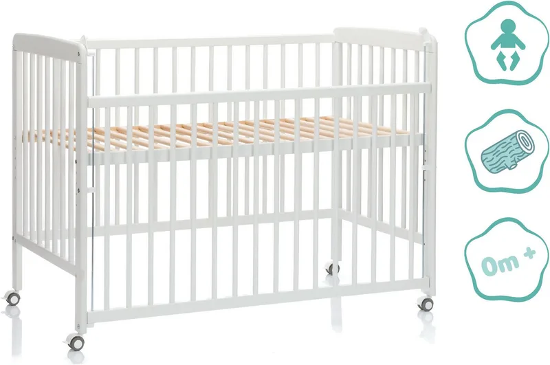 Beistellbett Nena, Made in Europe von Fillikid in Weiß – Produktfoto 4 von 5