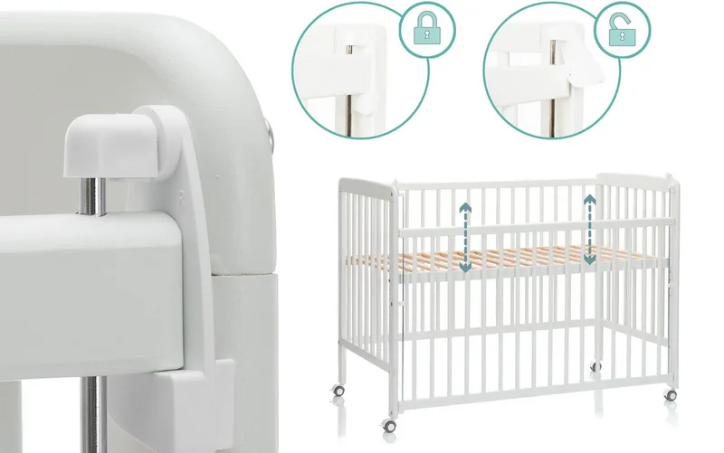 Beistellbett Nena, Made in Europe von Fillikid in Weiß – Produktfoto 5 von 5