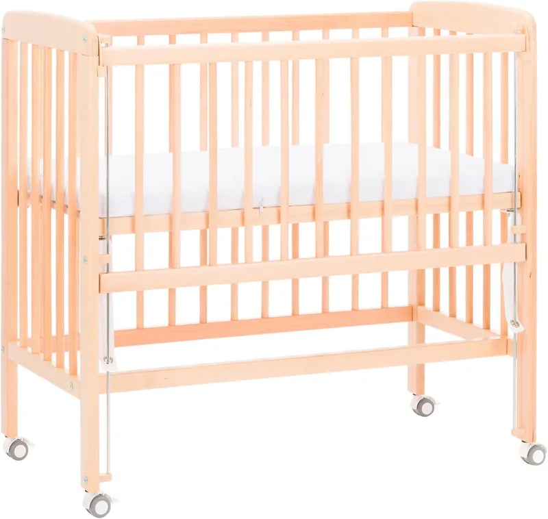 Beistellbett Nino, inkl. Matratze, Made in Europe by Fillikid in Beige – product photo
