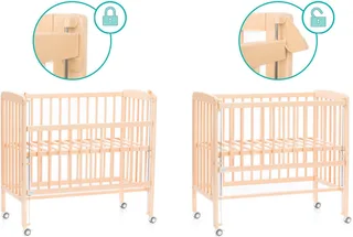 Beistellbett Nino, inkl. Matratze, Made in Europe von Fillikid in Beige – Produktfoto 5 von 5