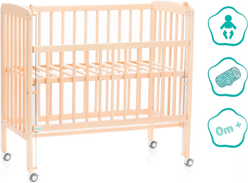 Beistellbett Nino, inkl. Matratze, Made in Europe von Fillikid in Beige – Produktfoto 3 von 5