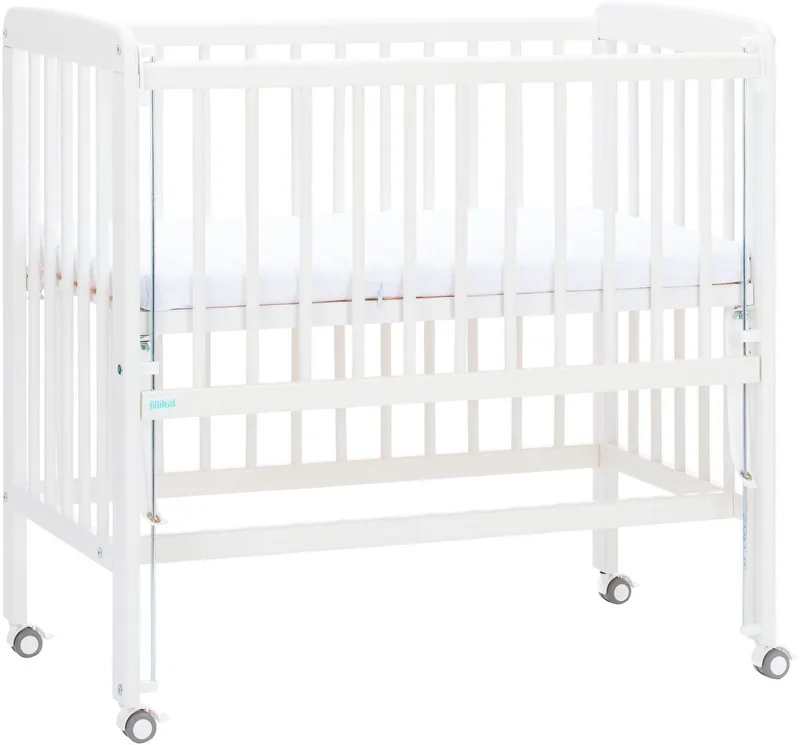 Beistellbett Nino, inkl. Matratze, Made in Europe by Fillikid in Weiß – product photo