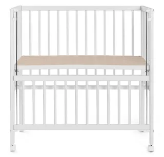 Beistellbett Vario 2in1 - 2-tlg., Stubenwagen auch für Boxspringbett Gitterbett verstellbar mit Rollen von Fillikid in Weiß – Produktfoto 3 von 5