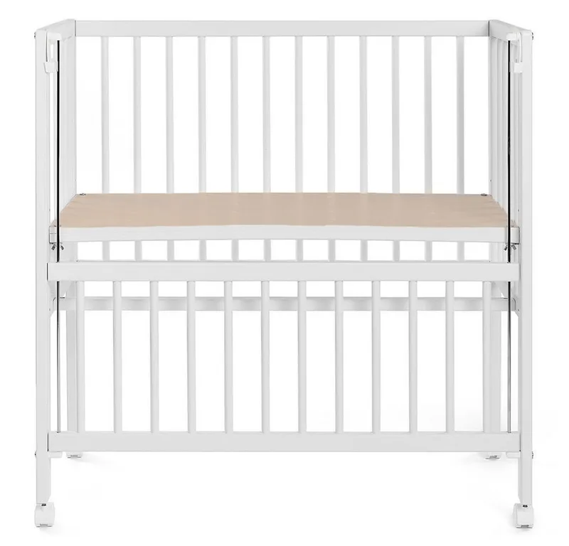 Beistellbett Vario 2in1 - 2-tlg., Stubenwagen auch für Boxspringbett Gitterbett verstellbar mit Rollen von Fillikid in Weiß – Produktfoto 3 von 5