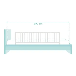 Bettgitter Lilly 140x45 cm van Fillikid in Wit, 140 × 45 mm – productfoto 2 van 3