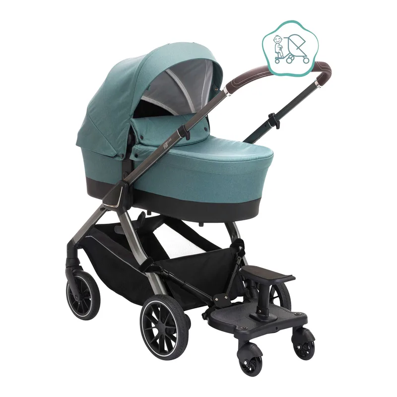 Buggyboard Mitfahrbrett Basic inkl. Sitz, für Kinderwagen von Fillikid in Schwarz – Produktfoto 3 von 3