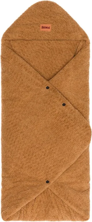 Einschlagdecke Dinara Teddyplüsch, Fillikid, für Autositz Gr. 0 oder Kinderwagen von Fillikid in Braun – Produktfoto 1 von 5