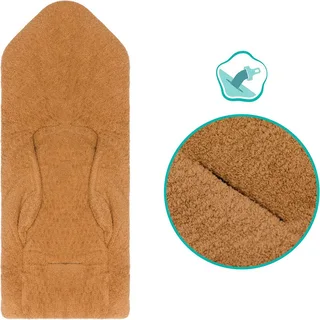Einschlagdecke Dinara Teddyplüsch, Fillikid, für Autositz Gr. 0 oder Kinderwagen von Fillikid in Braun – Produktfoto 5 von 5