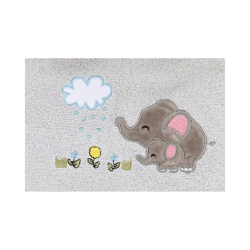 Fillikid 2-tlg. Badeset Kapuzenbadetuch 100x100 cm & Waschlappen by Fillikid in Grey – product photo 3 of 3