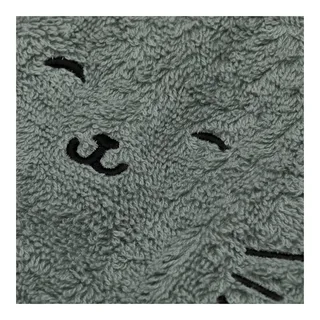 Kapuzenbadetuch 75x75 cm från Fillikid i Grön, 75 × 75 mm – produktbild 2 av 3