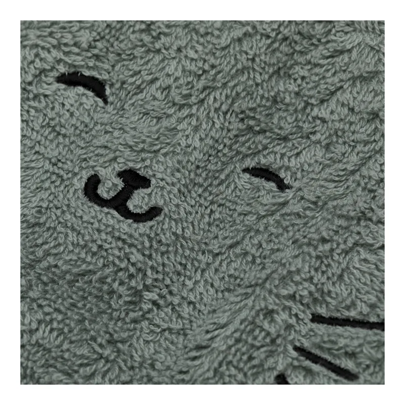 Kapuzenbadetuch 75x75 cm från Fillikid i Grön, 75 × 75 mm – produktbild 2 av 3