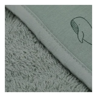 Kapuzenbadetuch Set de Fillikid en Vert, 100 × 100 mm – photo produit 2 sur 2