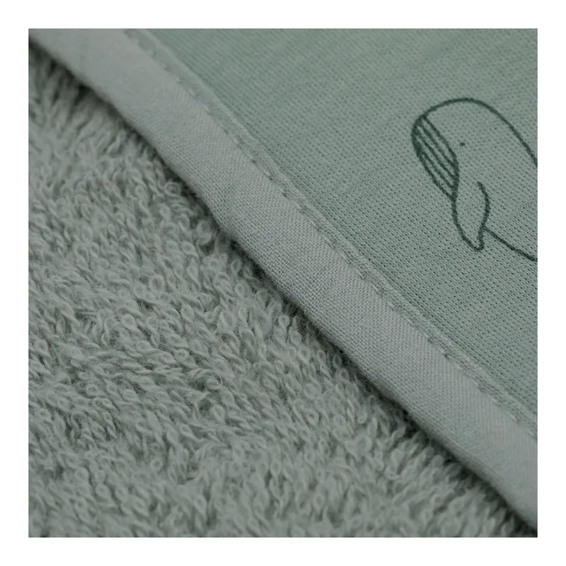 Kapuzenbadetuch Set de Fillikid en Vert, 100 × 100 mm – photo produit 2 sur 2