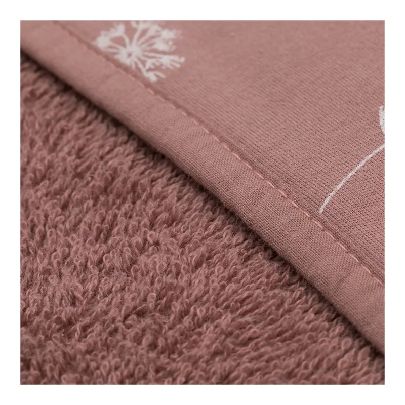 Kapuzenbadetuch Set fra Fillikid i Lyserød, 100 × 100 mm – produktbillede 3 af 3