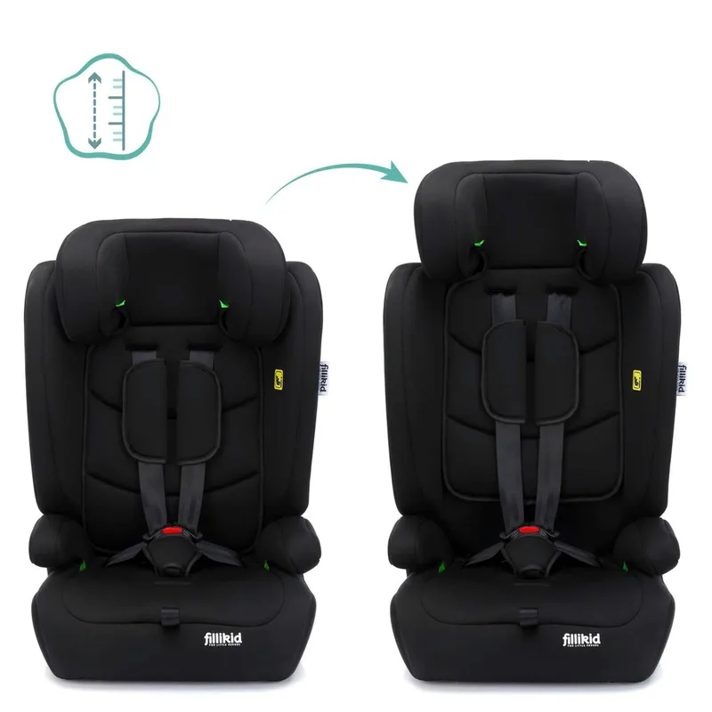 Kindersitz Olli von Fillikid in Schwarz, 38 × 44 × 63 mm – Produktfoto 2 von 3