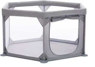 Laufgitter 6-Eck, Ø 134 cm, Höhe 67 cm, inklusive Transporttasche von Fillikid in Grau – Produktfoto 1 von 5