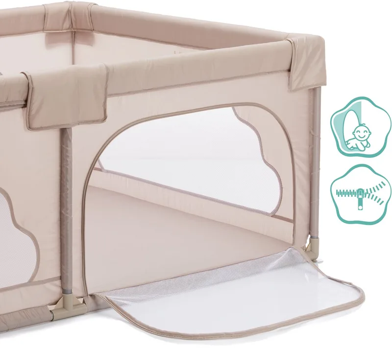 Laufgitter Perth, 180/115/68 cm, inklusive Transporttasche von Fillikid in Beige – Produktfoto 4 von 5
