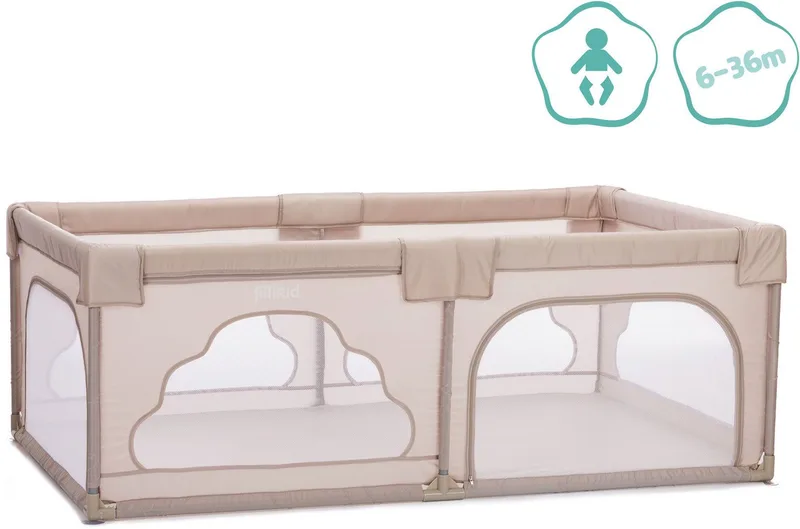 Laufgitter Perth, 180/115/68 cm, inklusive Transporttasche von Fillikid in Beige – Produktfoto 3 von 5
