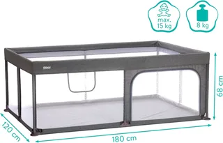Laufgitter Rio, XL groß von Fillikid in Grau – Produktfoto 5 von 5