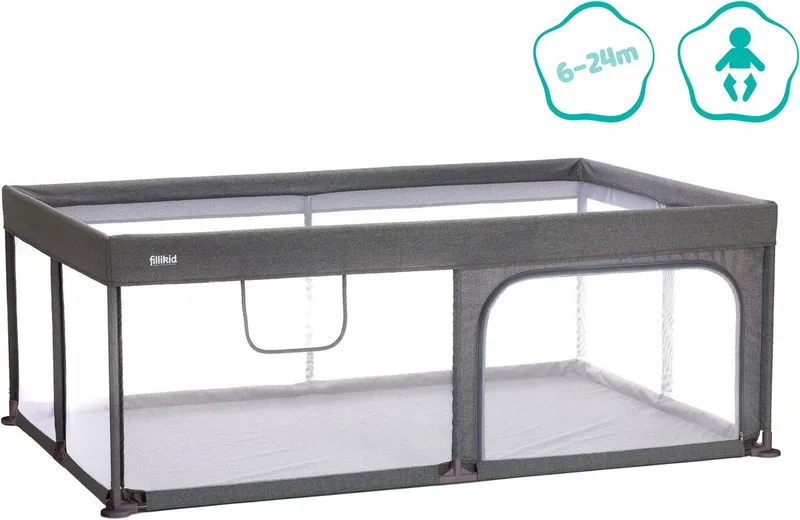 Laufgitter Rio, XL groß von Fillikid in Grau – Produktfoto 2 von 5