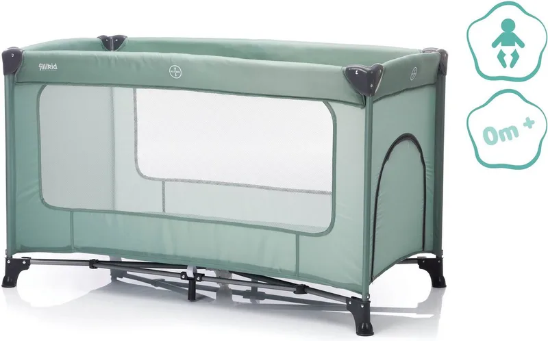 Reisebett Nizza von Fillikid in Grün, 20,8 × 19 × 77 mm – Produktfoto 2 von 5