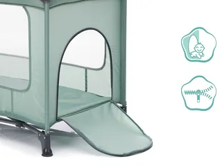 Reisebett Nizza von Fillikid in Grün, 20,8 × 19 × 77 mm – Produktfoto 4 von 5