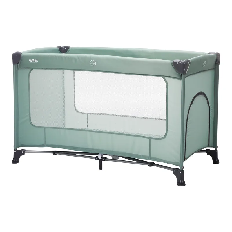 Reisebett Nizza von Fillikid in Grün, 20,8 × 19 × 77 mm – Produktfoto 1 von 5