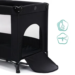 Reisebett Nizza by Fillikid in Black, 125 × 65 × 76 mm – product photo 3 of 3